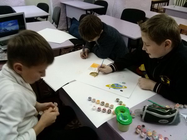 малюємо космос малюємо космос
