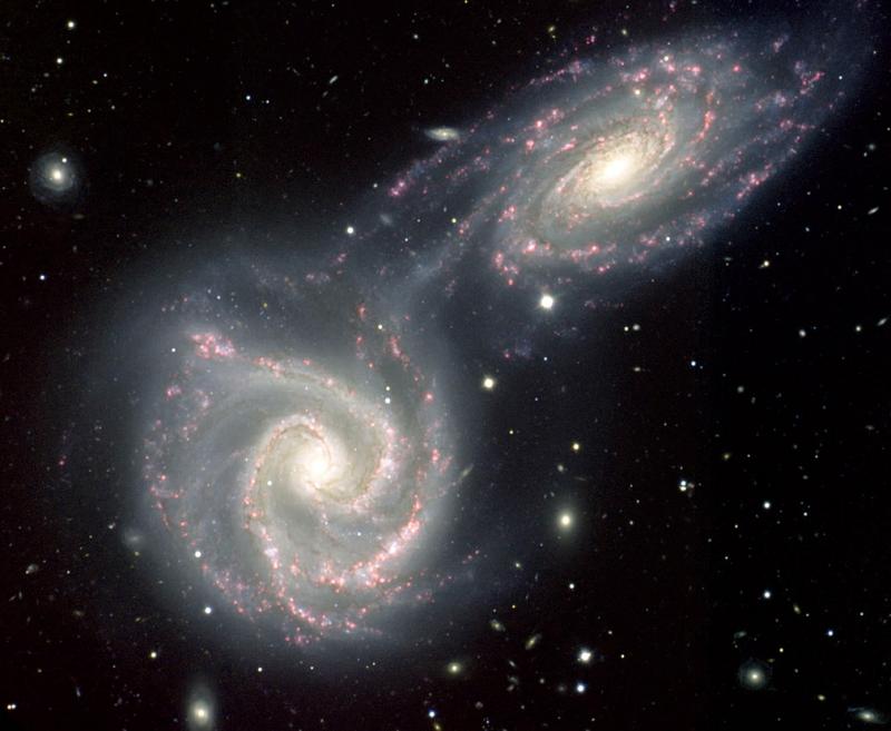 Спіральні галактики, що зіштовхуються NGC 5426 і NGC 5427 Спіральні галактики, що зіштовхуються NGC 5426 і NGC 5427