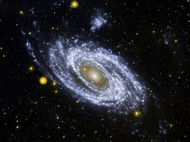 Галактика M81 в ультрафиолете Галактика M81 в ультрафиолете