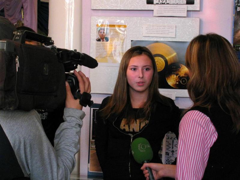Катерина Басова дає інтерв'ю