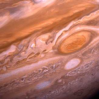 Облака на Юпитере, снимок КА Вояджера